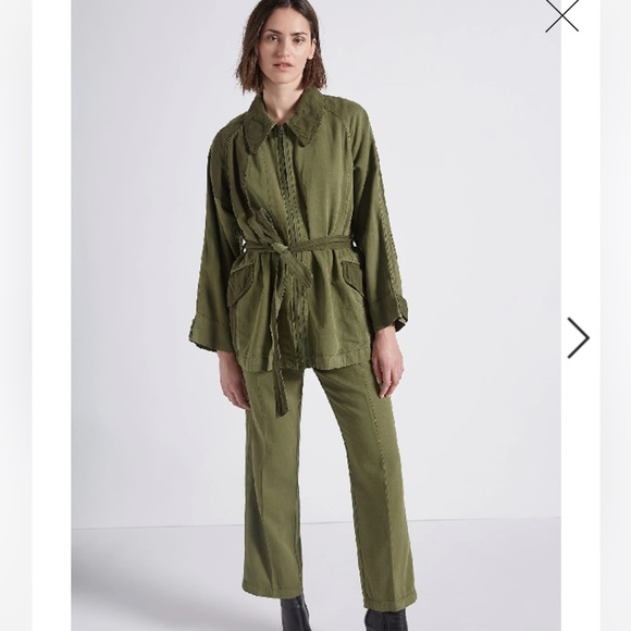 Current Elliot the relaxed military jacket Size 2 like Medium - Picture 2 of 15